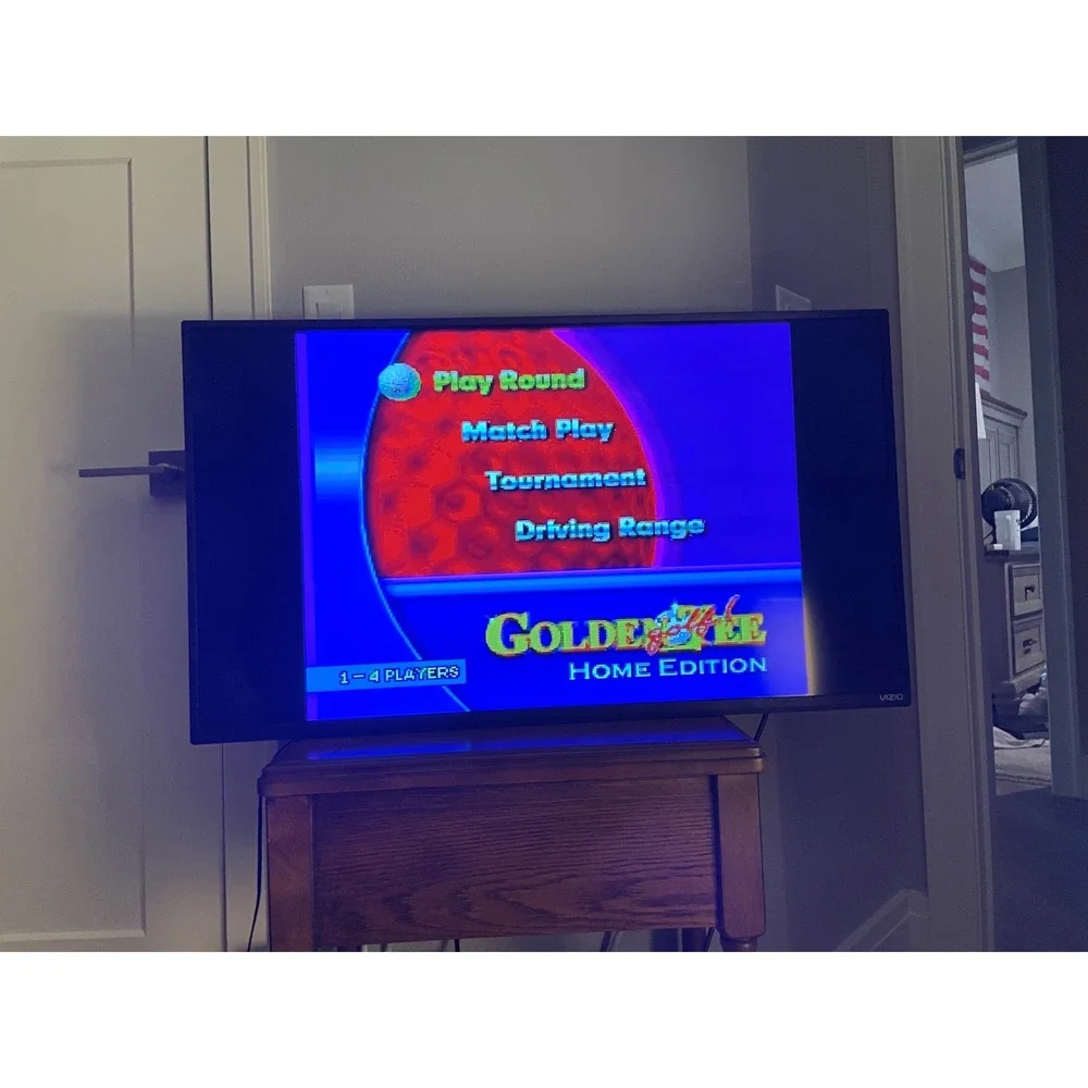 Radica Y2K Golden Tee Home Edition Plug and Play TV Game‎ Trackball Console 2005